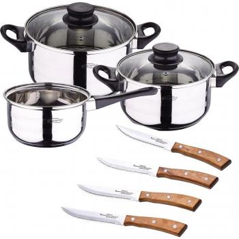 Set de Cocina San Ignacio con 5 Piezas y Set de Cuchillos Chuleteros