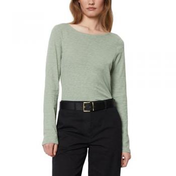 Marc O'Polo Damen Langarmbluse Slim Fit Grün XL