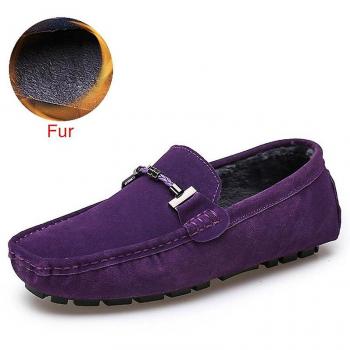 Loafers en cuir véritable, fabriqués
