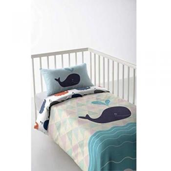 FUNDA NÓRDICA REVERSIBLE CUNA/MAXICUNA INFANTIL BEBE 100% ALGODÓN ADRIAN COOL KIDS FABRICADO EN ESPAÑA