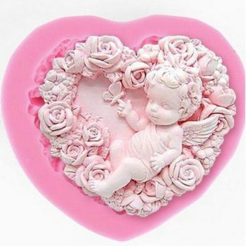 3D Craft Mold for Rose Angel Soap and Candle