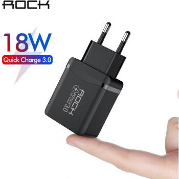 Cargador ROCK 18W USB 3.0 para carga rápida de móviles
