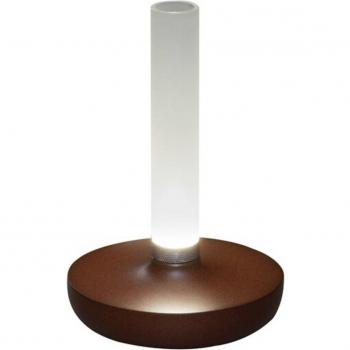 LED Akku Tischleuchte Biarritz rostbraun