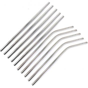 304 Stainless Steel 6mm Wide Reusable Straws for Bubble Tea