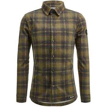 Santini Dylan Gravel 3XL Men's Long Sleeve Shirt – Military Green