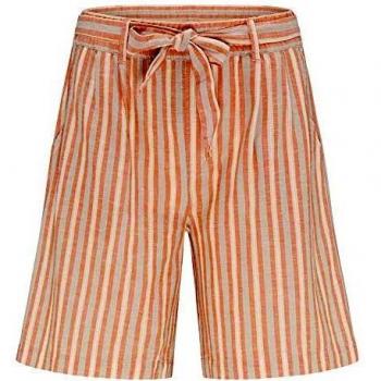 Revolution Shorts für Frauen – Bio‑Baumwolle mit Leinenstreifen – Gr. M