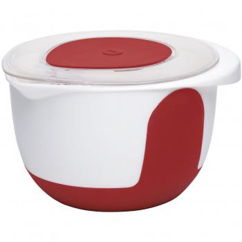 Emsa Rührschüssel MIX & BAKE weiß/rot