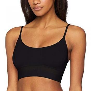 Sloggi Ever Fresh Crop Top Bustier für Damen, Schwarz, XS