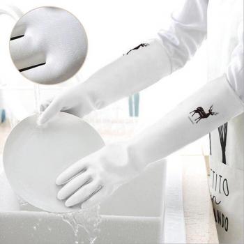 Gants de ménage transparents à manches longues