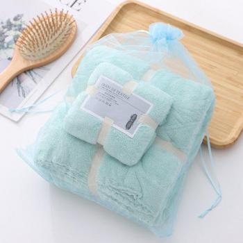 Pack velours bain corail – Ensemble deux serviettes adultes (70x140 cm & 35x70 cm)