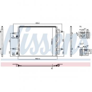 Nitrogen‑Filled Nissens 941004 Condenser for Air Conditioning, Corrosion‑Protected