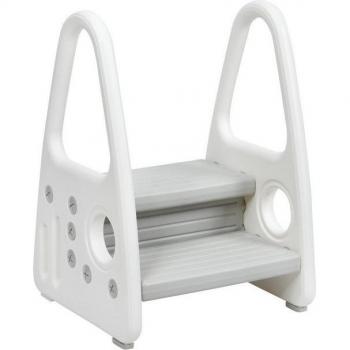 Kinder Tritthocker aus Kunststoff, 2-stufig grau