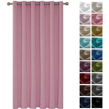 Cortinas Deconovo Aislantes para Frío y Calor Rosa 200x290 cm