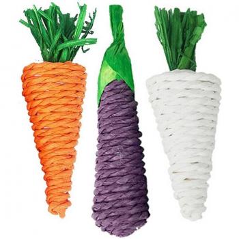 Veggie-Shaped Chew Toys for Hamsters and Bunnies