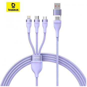 Baseus Cable de Carga 100W U+C a M+L+C