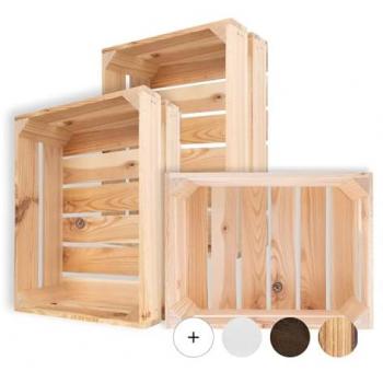 Creative Deco Cagette Bois Décoration Rangement 40 x 30 x 15 cm
