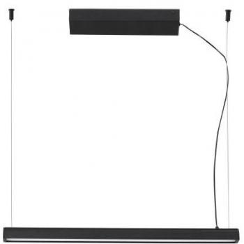 FARO BARCELONA Vico 60cm Black Pendant Lamp With Surface Canopy