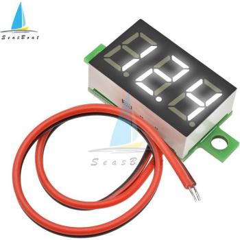 Mini Medidor de Voltaje LED 0.36 para Panel de Motocicleta y Coche