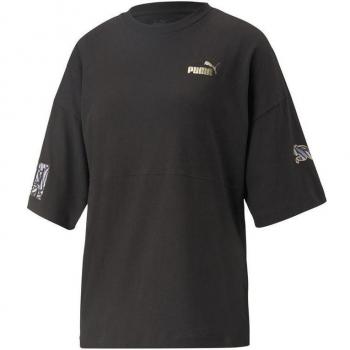 Top negro Puma Power Nova Shine para mujer