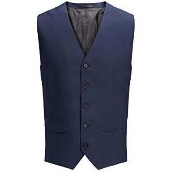 Jack & Jones Marineblaue Slim Fit Weste 50