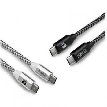 Pack de 2 Câbles USB-C 1m Noir/Argent