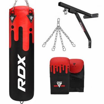 Saco de Boxeo RDX F9 4 ft con Guantes y Soporte de Pared