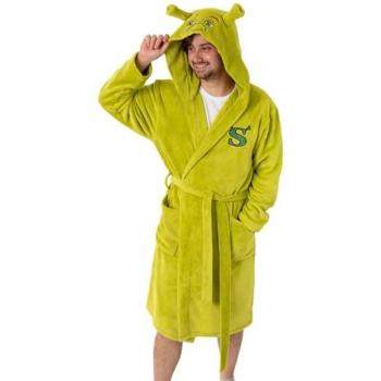 Unisex Shrek Green Hooded Bathrobe – Adult, Size Small