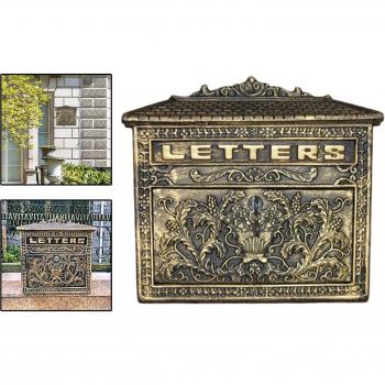 Boîte aux lettres en métal verrouillable style rétro