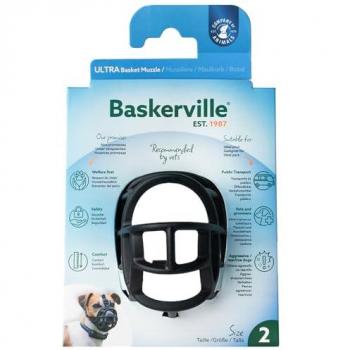 Baskerville 2 Petit Chien Muzzle – Noir
