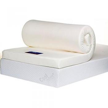 Bodymould 4 Inch Memory Foam Mattress Topper with Cover, King Size UK