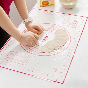 Planche à découper en silicone 40x60cm rouge noir