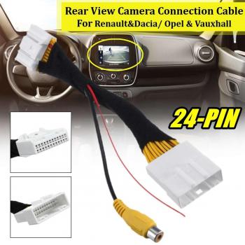 Adaptateur de connexion caméra rétroviseur 24 pins – Universel pour Renault/Dacia/Opel/Vauxhall/Clio 4‑up/Dokker‑up