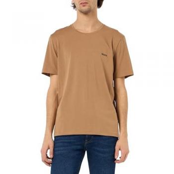 Boss R 10259900 Medium Beige Cotton T-Shirt, Natural Stretch