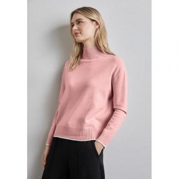 STREET ONE Strickpullover Rosa – 30% Polyester, 29% Polyacryl, 21% Viskose, 20% Nylon