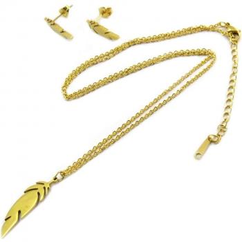 Navajo-Inspired Gold Necklace with Buckles