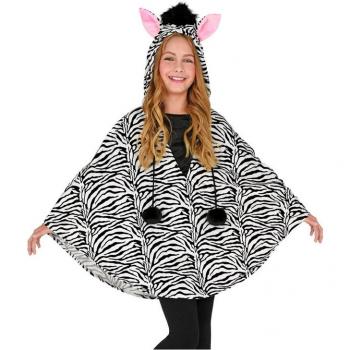 Poncho de Cebra para Niños