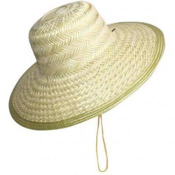 Copa de Sol de Paja Ancha con Refuerzo de Bambú