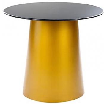 Eleganter Beistelltisch Schwarz Gold 56 cm