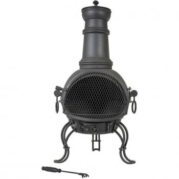 RedFire Cadiz medio con barbecue, Nero, 40 x 40 x 88 cm, 84021