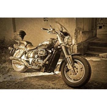 Papermoon Motorbike Vintage Foto‑Wandtapete – B:4,5 m × L:2,8 m