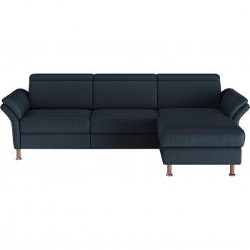 Ecksofa Calypso L‑Form (Home Affaire) – Blau, motorisierte Sitzfunktion & Recamiere