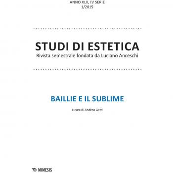 Studi di estetica. Baillie e il sublime