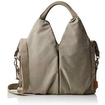 Lässig Green Label Baby Wickeltasche mit nachhaltigem Zubehör – Beige/Sand