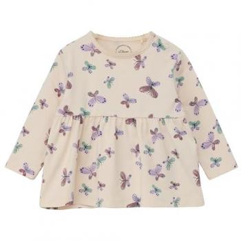 S.Oliver Langarm T-Shirt Schmetterlinge