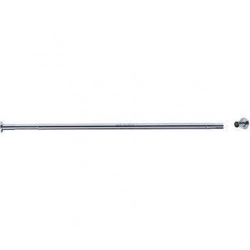 Soporte de Cortina Gama Pro Pellets, Extensión 1180-2100 mm, Latón Cromado con Bases Ø20 mm