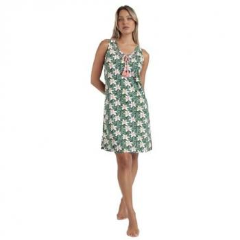 Camiseta Sin Mangas ADMAS Flores Brillantes para Mujer