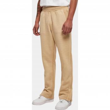 Heavyweight Urban Classics Garment-Dyed Slit Sweatpants, Male, Union Beige, 5XL