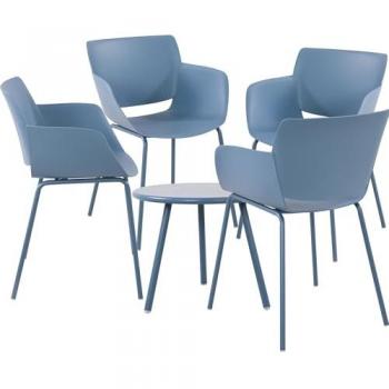 Gruppo di Sedie Minota Blu 4 unità
