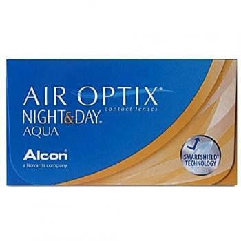 Air Optix Aqua Kontaktlinsen (6 Stück, Monatslinse, Sphärisch)