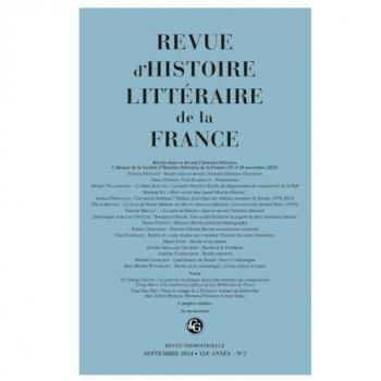 Revue d'Histoire littéraire de la France